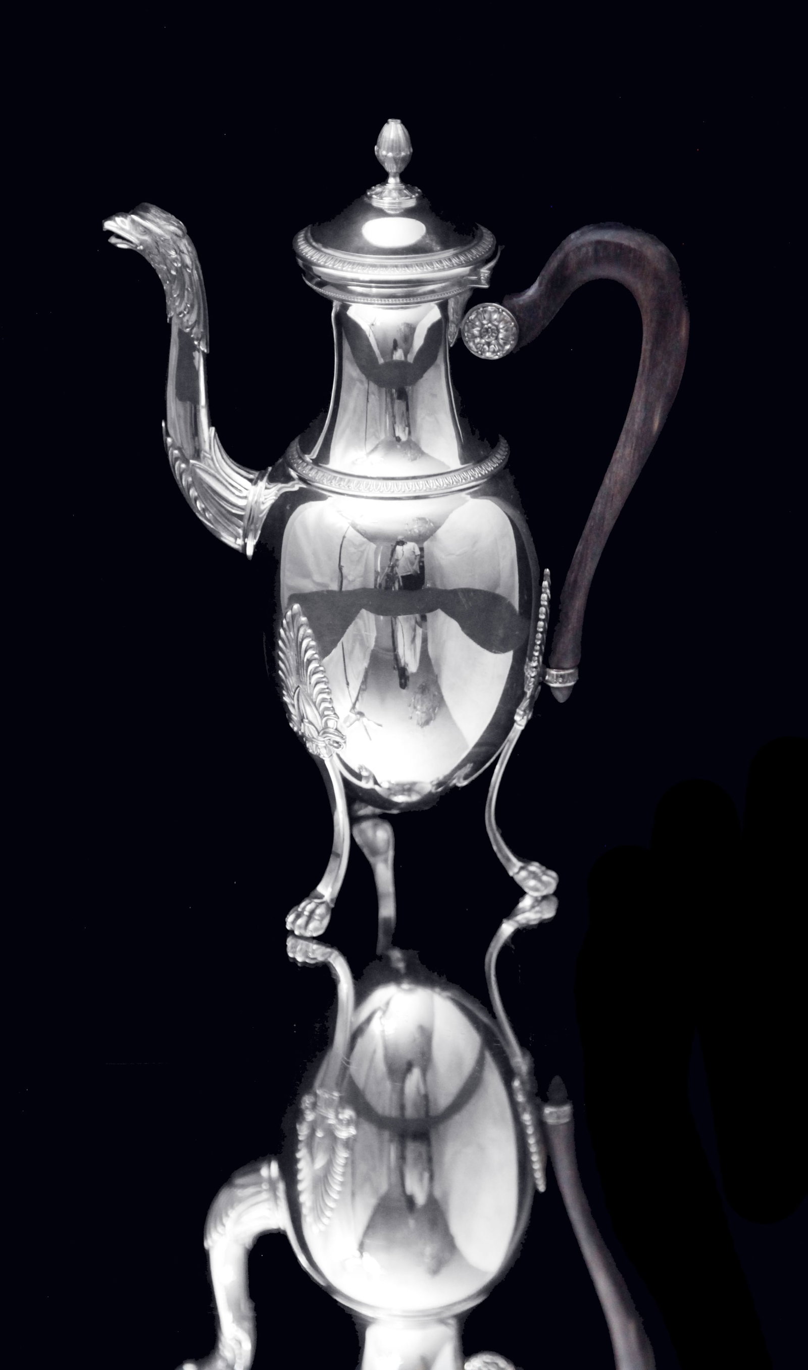 Puiforcat (Hermes) - Stunning 6pc. Antique French Sterling Silver Tea Set, Empire Style, No - 4