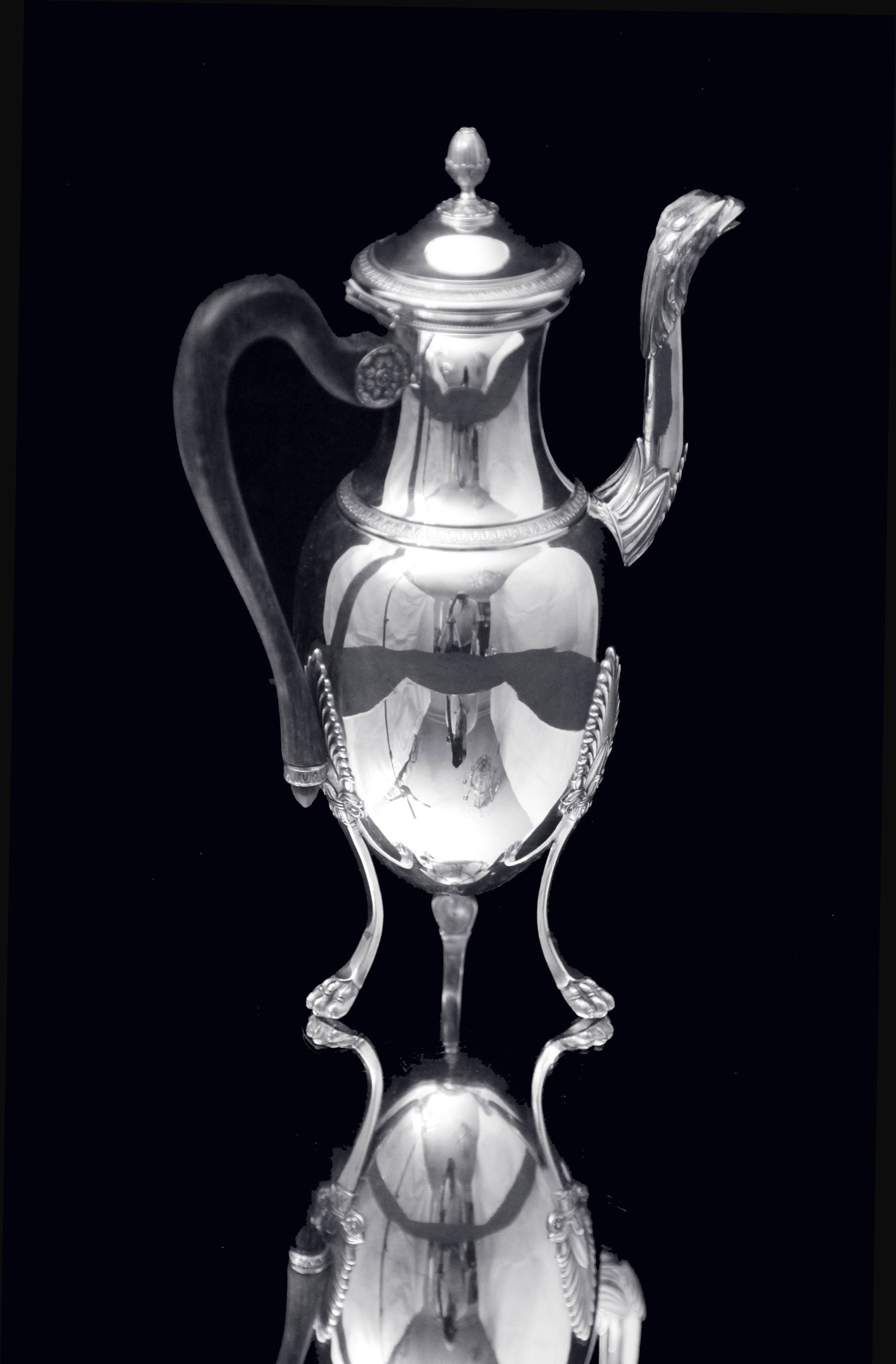 Puiforcat (Hermes) - Stunning 6pc. Antique French Sterling Silver Tea Set, Empire Style, No - 6