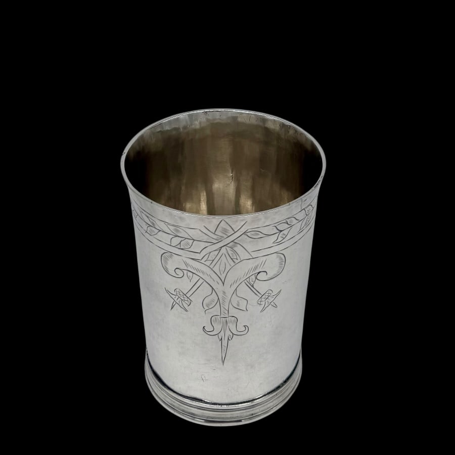 Mid 17th Century Antique Commonwealth Silver Beaker London 1658 Richard Farmer - 4