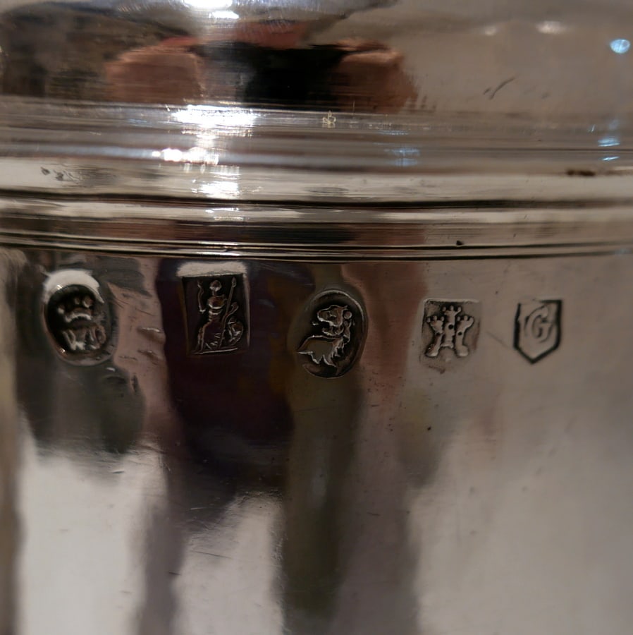Early 18th Century Antique Queen Anne Britannia Silver Lidded Tankard Exeter 1707 Richard or Joseph - 13