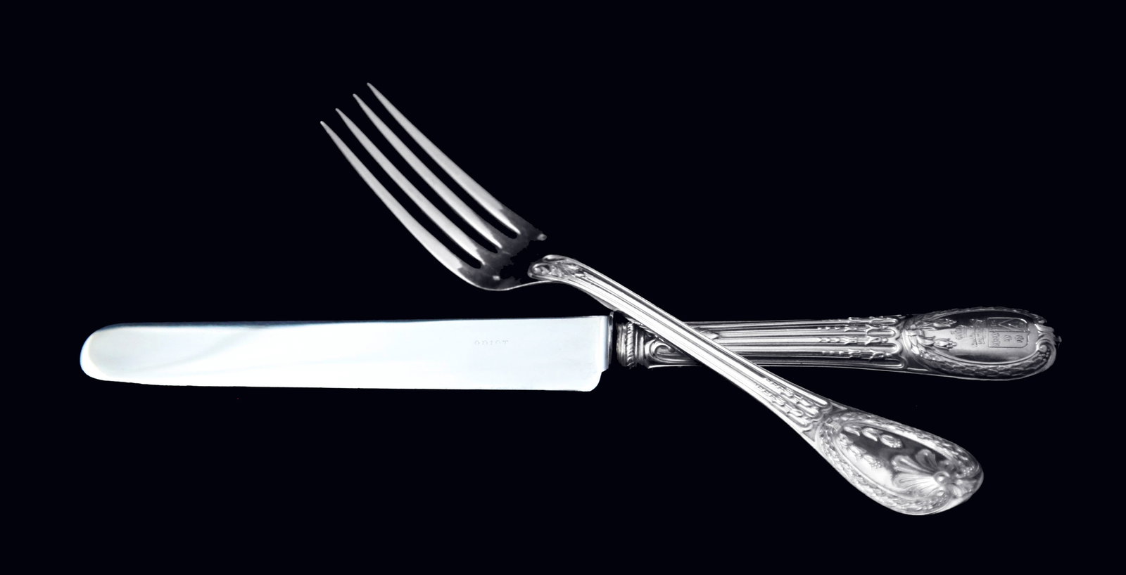 Odiot - 261pc. Antique French 950 Sterling Silver Flatware Set, Louis XVI Model, Service for 24, 15 - 2