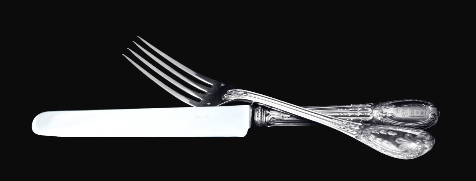 Odiot - 261pc. Antique French 950 Sterling Silver Flatware Set, Louis XVI Model, Service for 24, 15 - 4