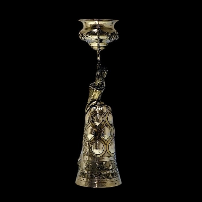 19th Century Antique 800 Standard Silver Wager/Marriage German Circa 1885 - 3