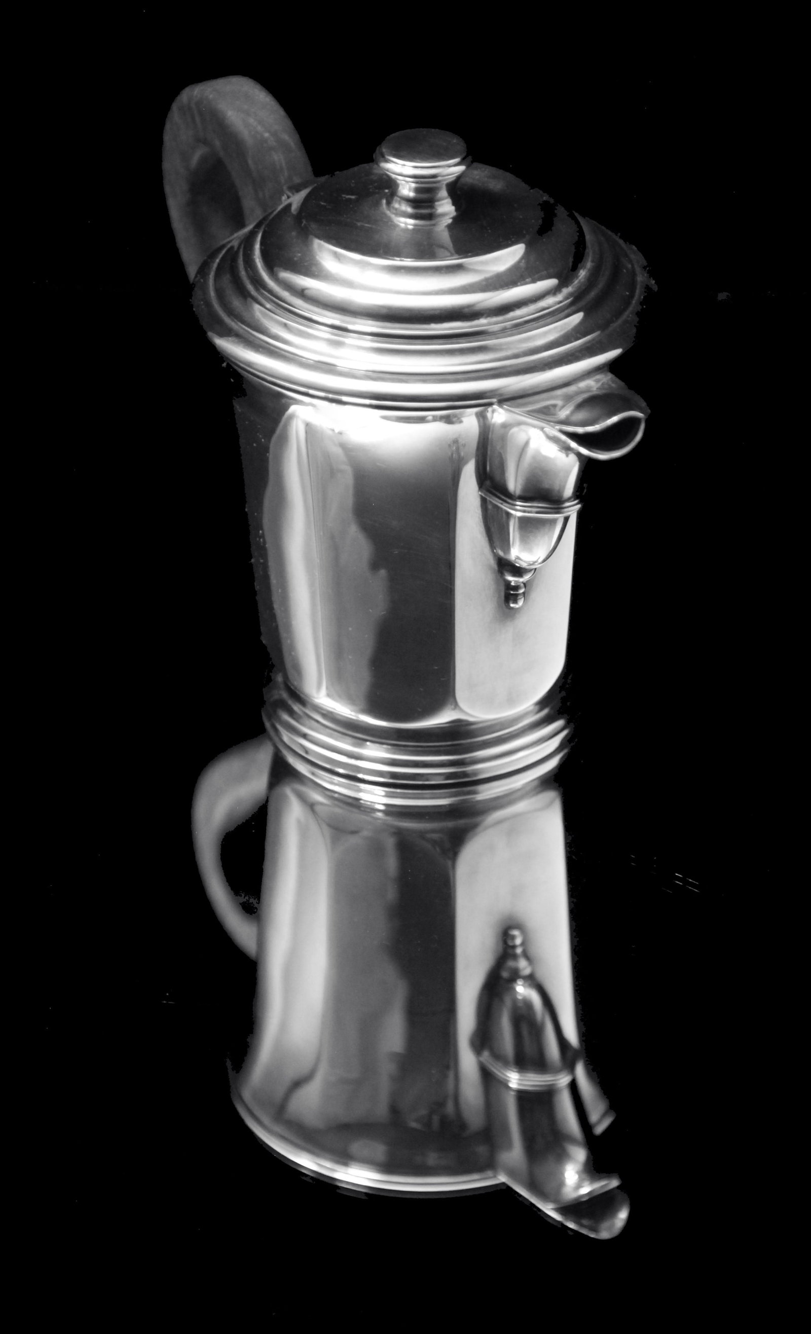 Christofle - 5pc. Original French Art Deco Sterling Silver Tea Set, 1920s - MINT ! - 12