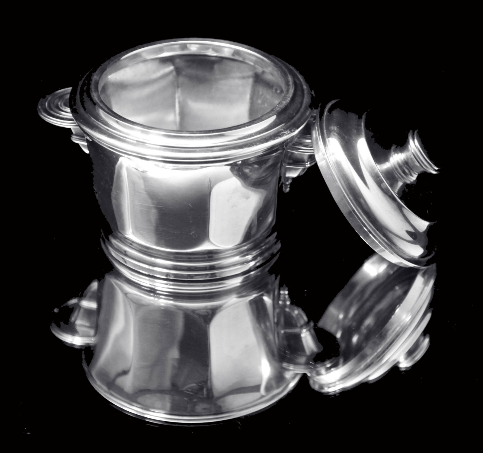 Christofle - 5pc. Original French Art Deco Sterling Silver Tea Set, 1920s - MINT ! - 9