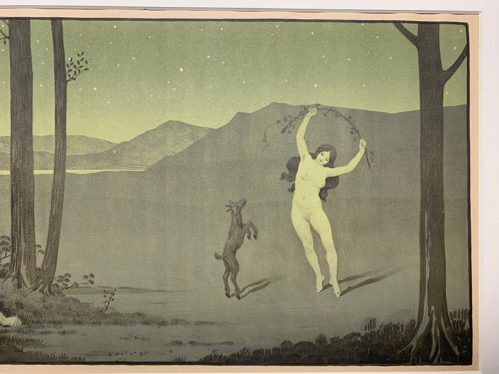 Nymphe Dansant - Paul Emile Berthon (1899) 12x24 French Lithograph - 4