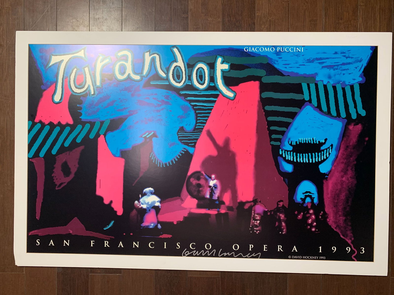 Turandot - SF Opera - Signed by Davis Hockney (1993) 24x39.25 US Music Poster - Matte (1 of 6)