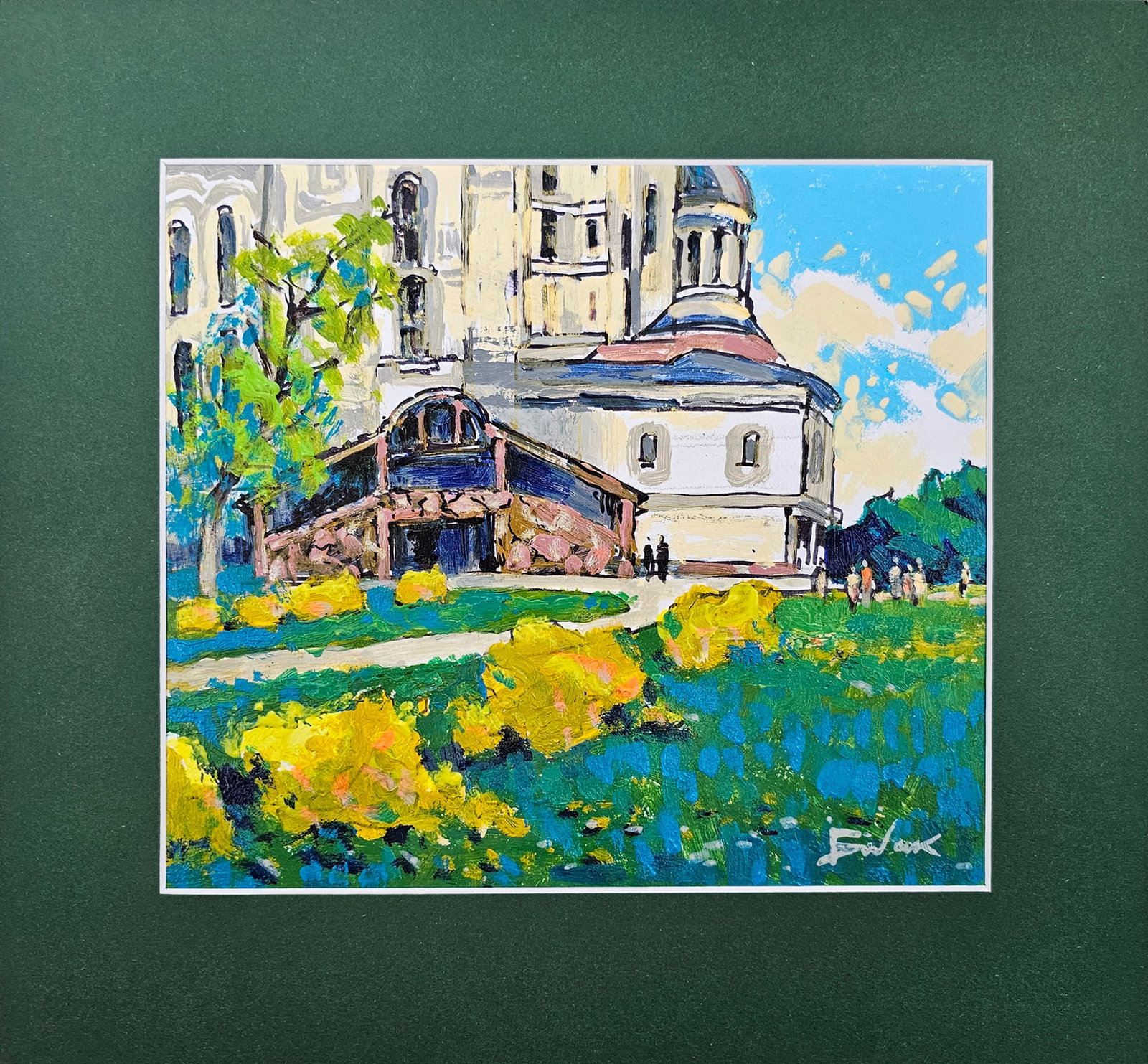 Acrylic landscape monastery Vyacheslav Petrovich Babac: Title: Acrylic landscape monastery Vyacheslav Petrovich Babac Description: 541BA Painter: Vyacheslav Petrovick Babac Size: 23x26 cm/ 9.05x10.23 inches Components: Acrylic, canvas Original painting fro