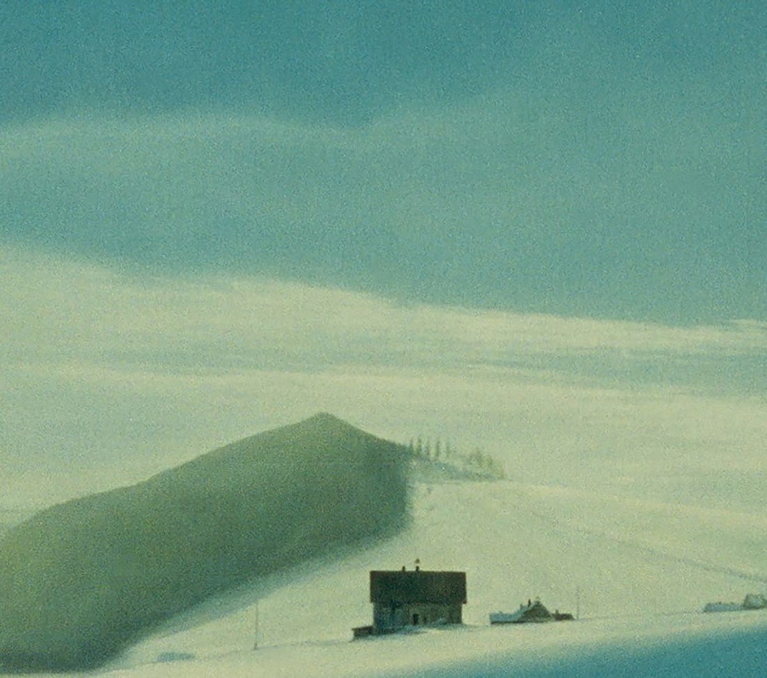 Oil painting After the winter snowstorm at night Vasily Korkishko - 6