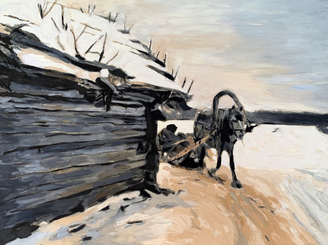 Oil painting Faithful Horse Oleksandr Gukalov (1 of 12)