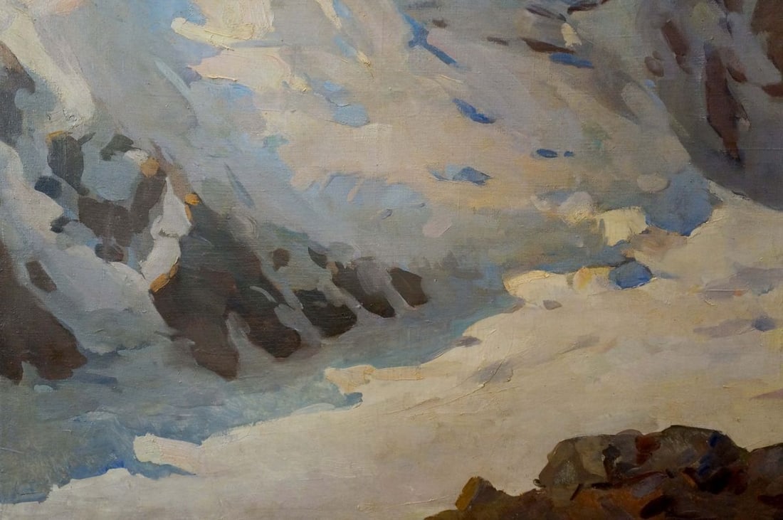 Oil painting Sevets Victor Stepanovich Mountain landscape - 2