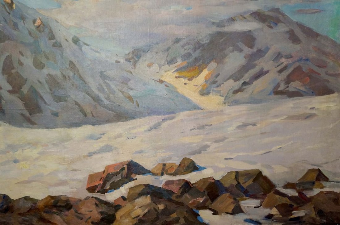 Oil painting Sevets Victor Stepanovich Mountain landscape - 5
