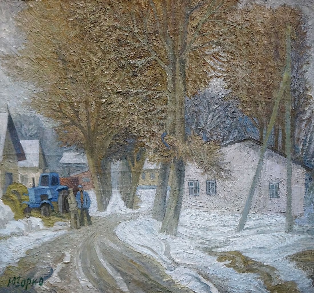 Oil painting Winter landscape Zorko Yuri Valentinovich (1 of 8)