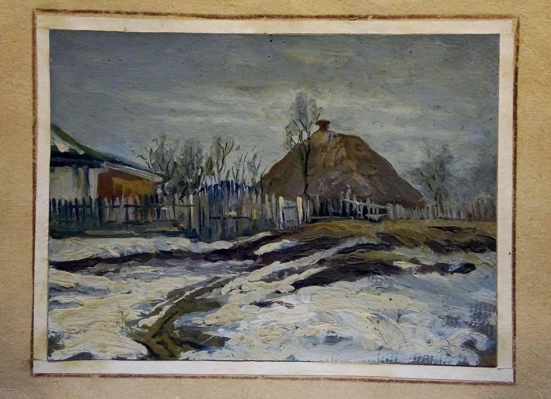 Oil painting Winter day (1 of 8)