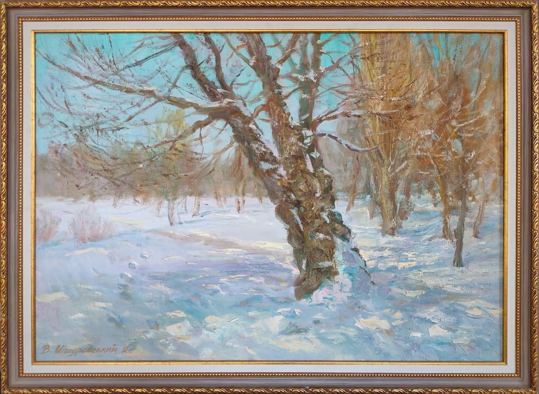 Oil painting Snow and sun Mishurovsky V. V. (1 of 9)