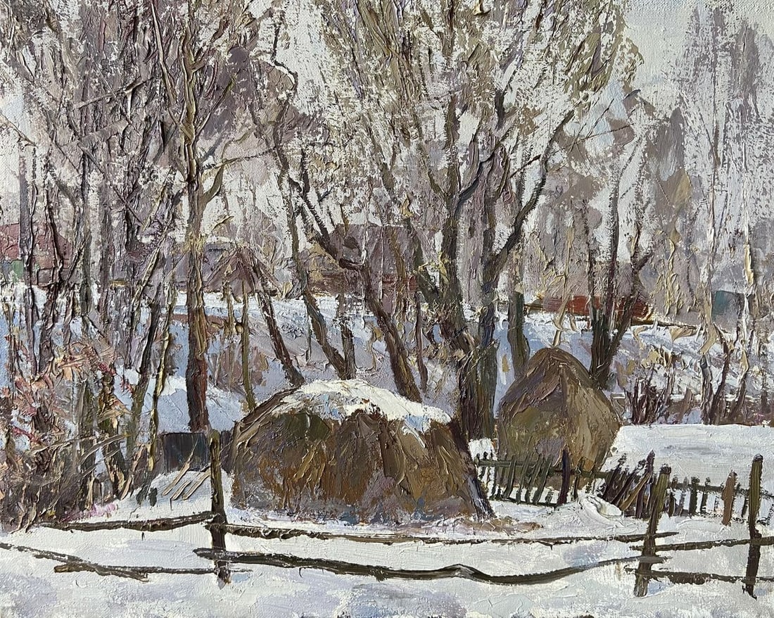 Oil painting Covered with snow Kapotenko Ivan Ivanovich (1 of 9)