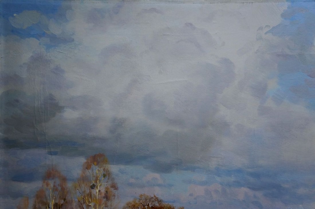 Oil painting Winter landscape Litovchenko Boris Alexandrovich - 3