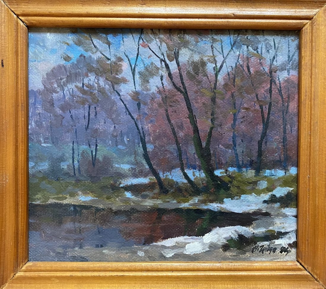 Oil painting Winter's end Gabda Vasily Georgievich (1 of 7)