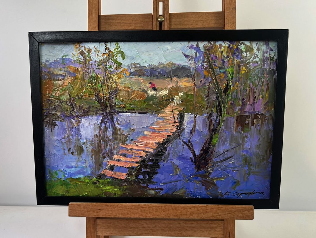 Oil painting Path between two banks Boris Serdyuk (1 of 10)