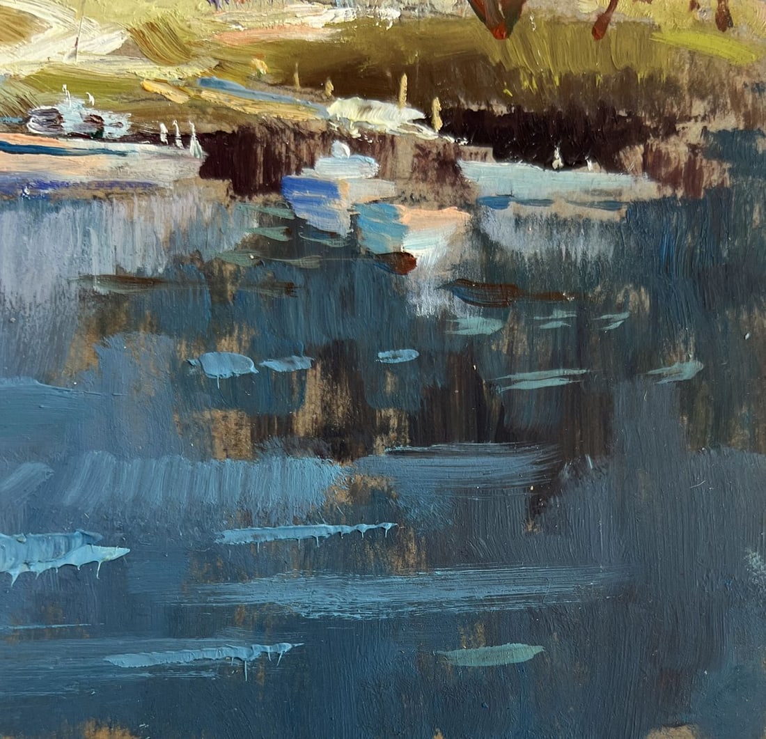 Oil painting Sailboats on the shore Yuriy Suprunchuk - 5