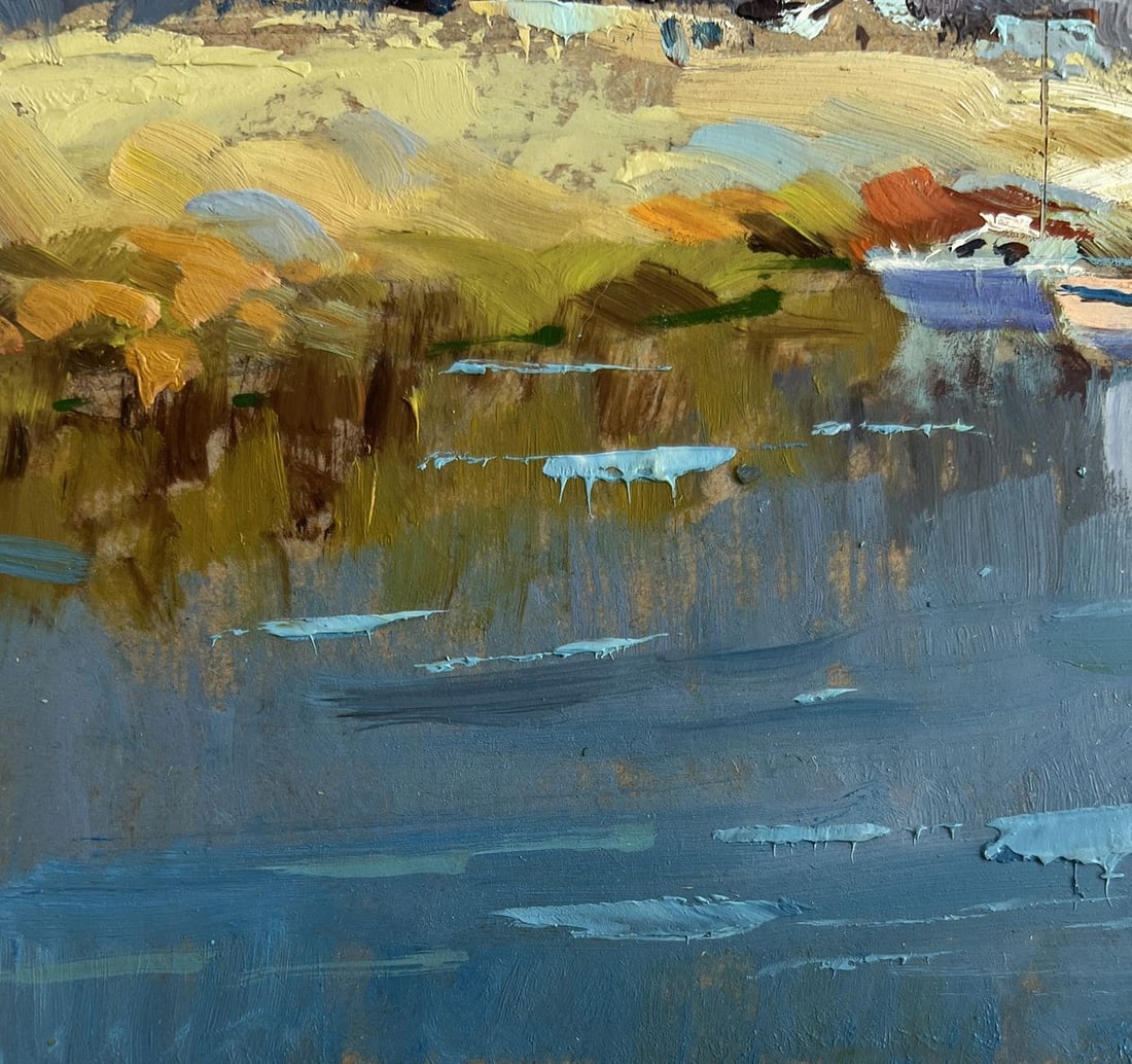 Oil painting Sailboats on the shore Yuriy Suprunchuk - 7