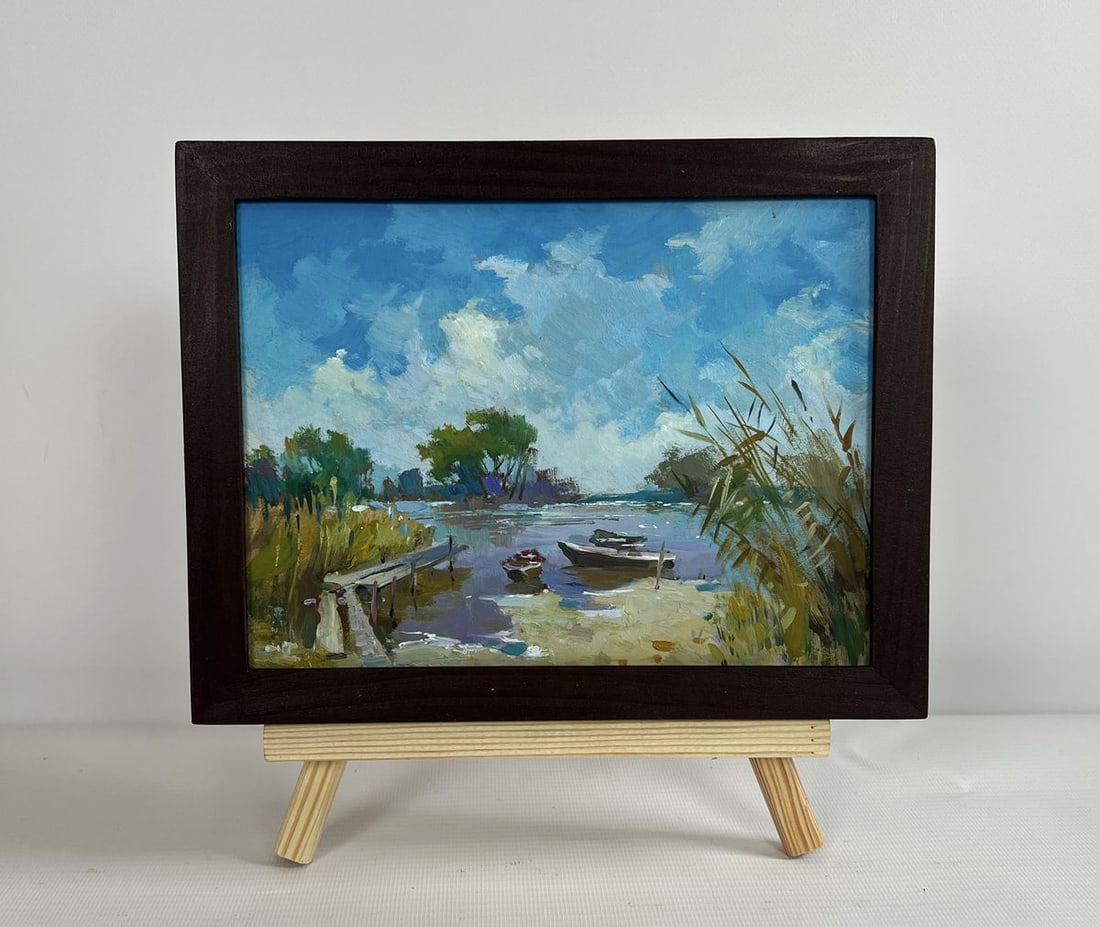 Oil painting After a hard day in nature Yuriy Suprunchuk (1 of 8)