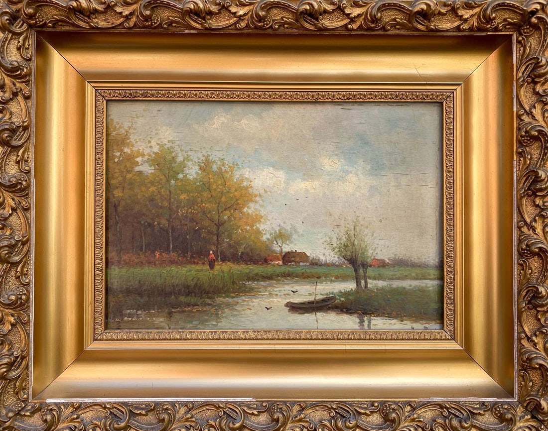 Oil painting Near the forest Unknown artist (1 of 10)