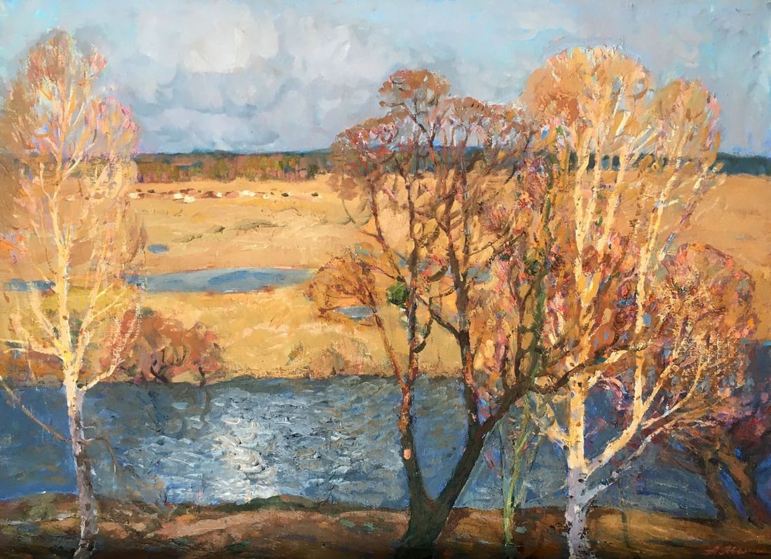 Oil painting By the evening Mynka Alexander Fedorovich (1 of 10)