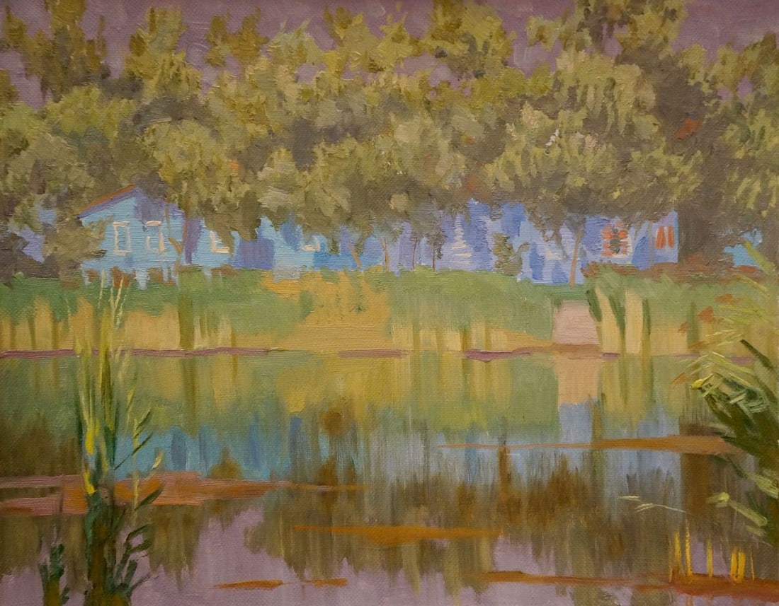 Oil painting By the river Chernikov Nikolay Vladimirovich (1 of 8)