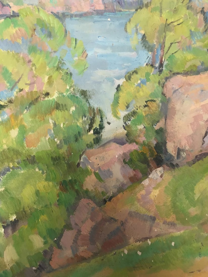 Oil painting Summer landscape Peter Tovpev - 7