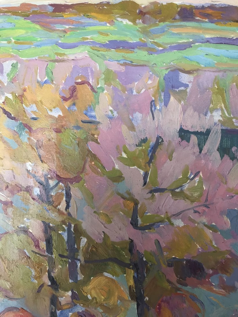 Oil painting Autumn in the mountains Peter Tovpev - 4