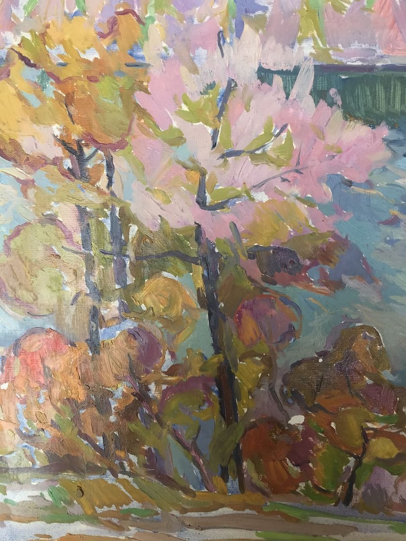 Oil painting Autumn in the mountains Peter Tovpev - 5