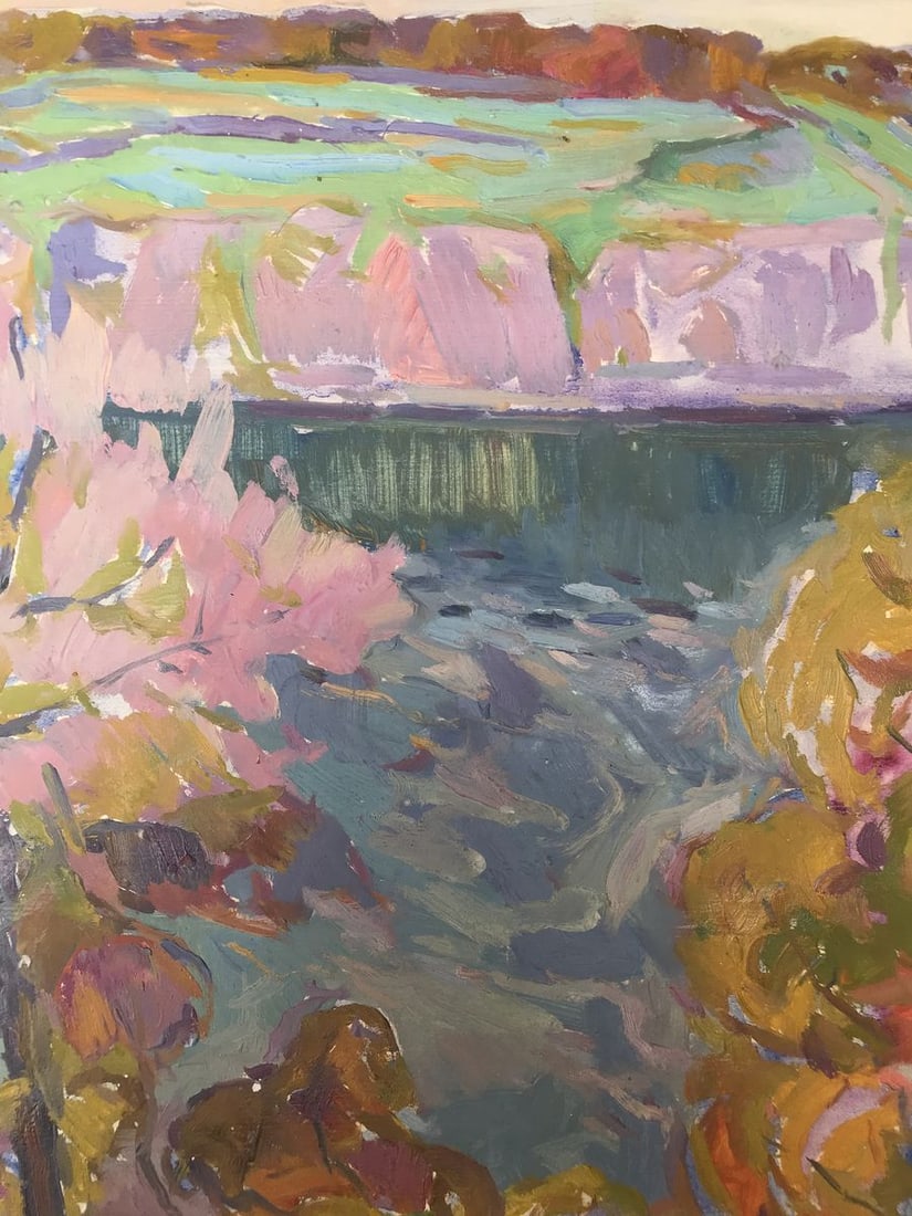 Oil painting Autumn in the mountains Peter Tovpev - 6