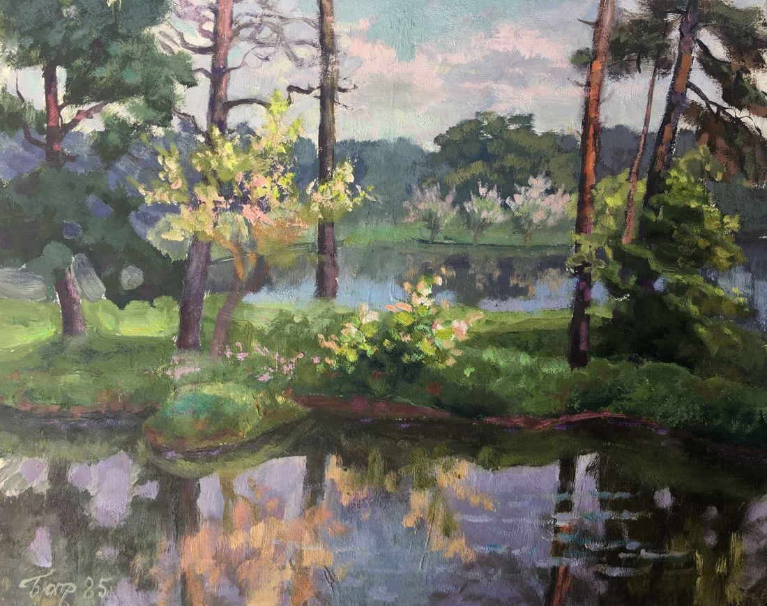 Oil painting Spring landscape Batrakov Vladimir Grigorievich (1 of 14)