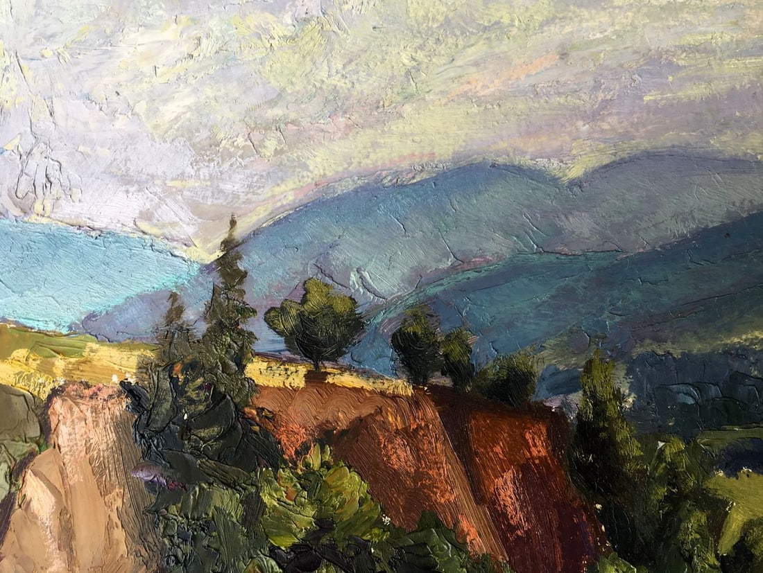 Oil painting Among the mountains Batrakov Vladimir Grigorievich - 11