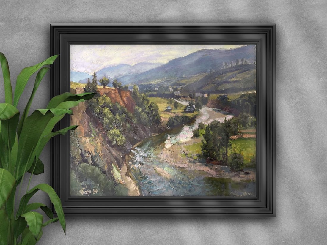 Oil painting Among the mountains Batrakov Vladimir Grigorievich - 2