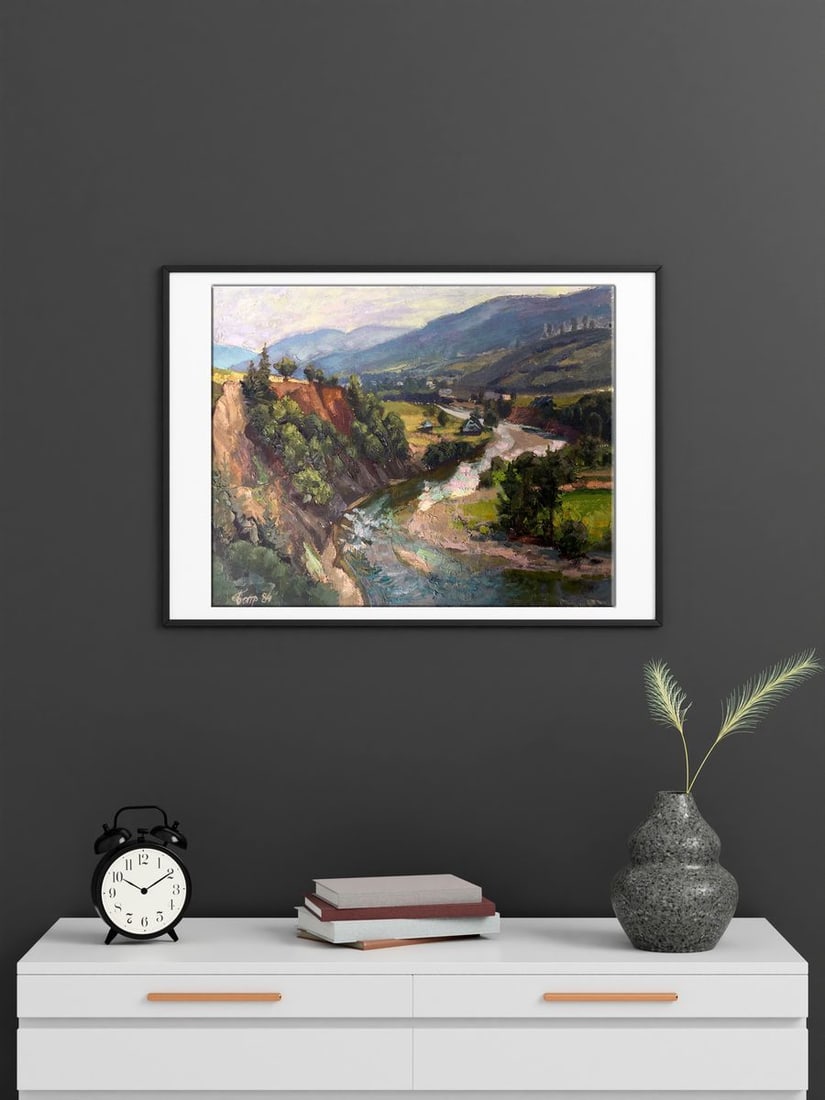 Oil painting Among the mountains Batrakov Vladimir Grigorievich - 3