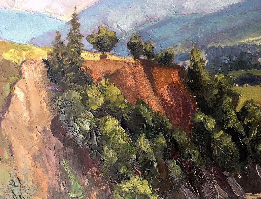 Oil painting Among the mountains Batrakov Vladimir Grigorievich - 8