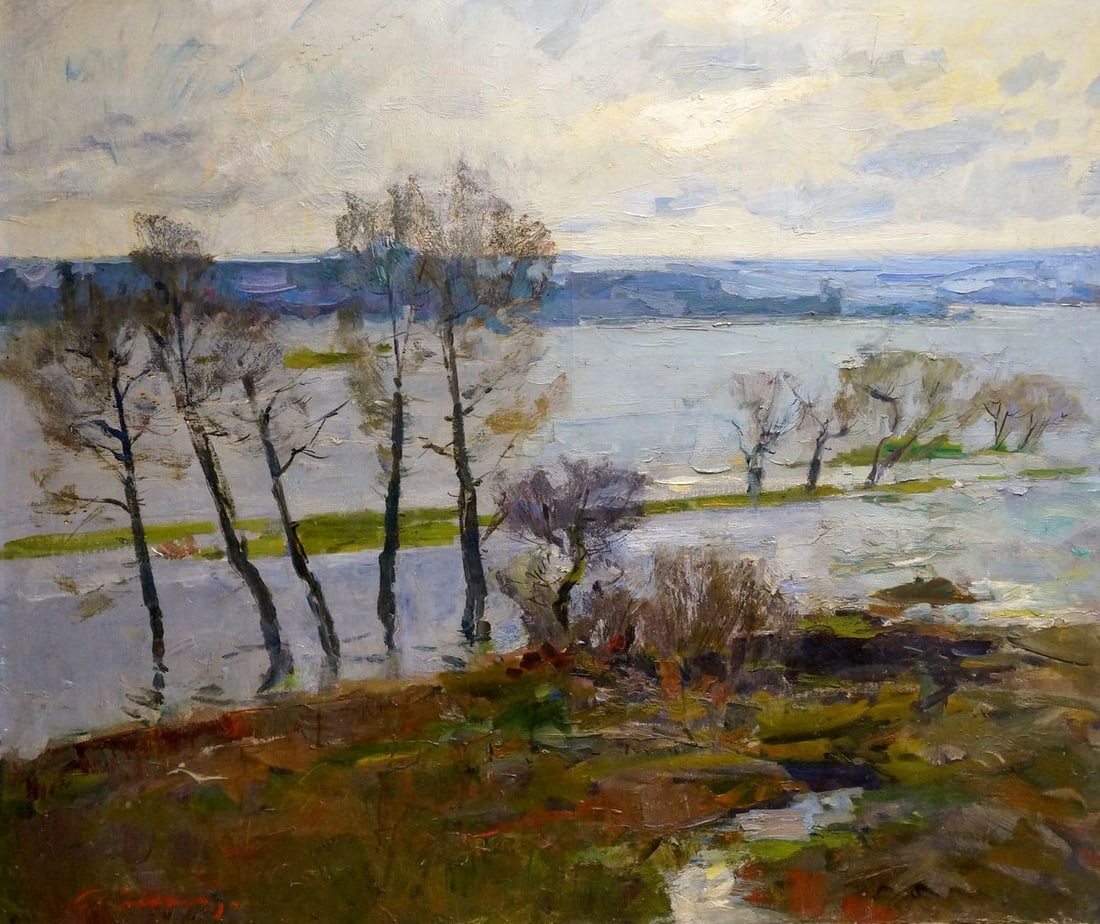 Oil painting Landscape Zakharov Fedor Zakharovich: Title: Oil painting Landscape Zakharov Fedor Zakharovich Description: NoVern 1175 *** ABOUT THIS PAINTING *** * TITLE: "Landscape" * ARTISTS: Zakharov Fedor Zakharovich * SIZE: 100x119 cm/'39.37x46.85