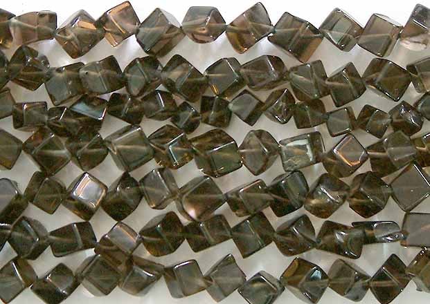 Smoky Quartz Square Beads | Semi-Precious Gemstone Drops: Title:Smoky Quartz Square Beads | Semi-Precious Gemstone DropsDescription:These Smoky Quartz Square Beads offer exceptional versatility for crafting unique jewelry. Their square shape adds a