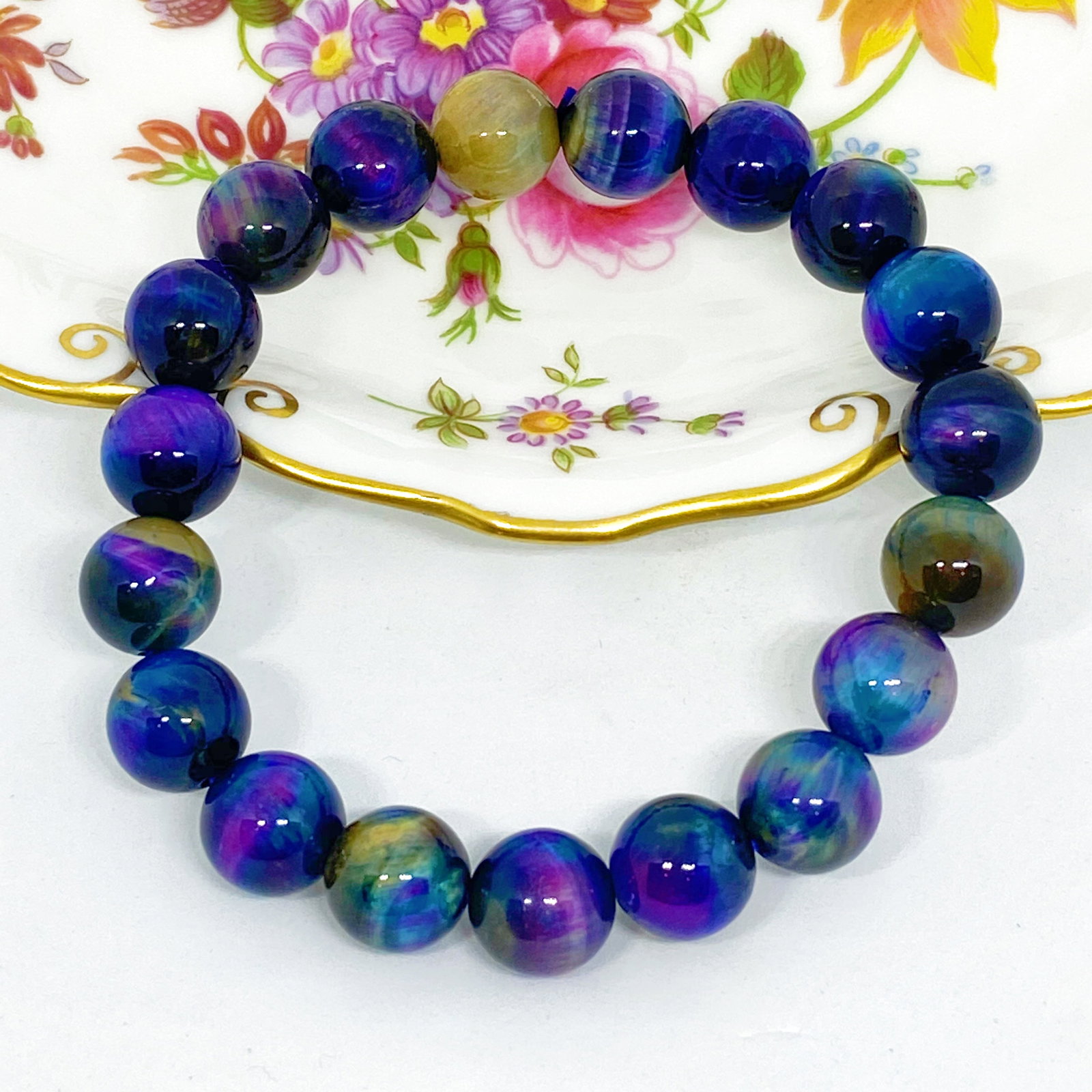Galaxy Tiger Eye Beads Bracelets (1 of 5)