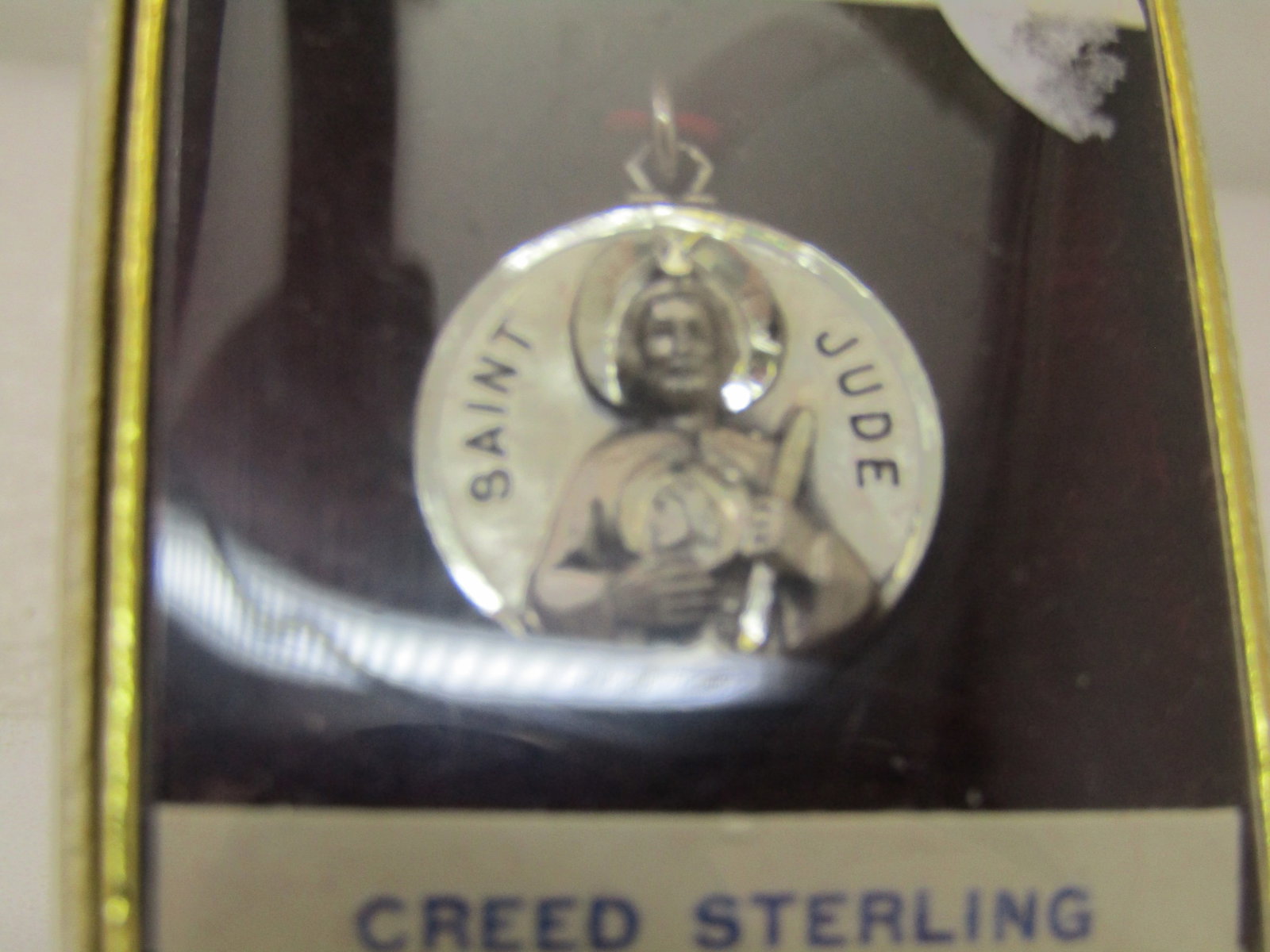 Vintage Creed Sterling St. Jude Medal, Vintage New in Box: Vintage Sterling Silver St. Jude Metal, Vintage new in box, Creed. Reserve: $25.00 Shipping: Domestic: Flat-rate of $6.00 to anywhere within the contiguous U.S. International: Foreign shipping rates a