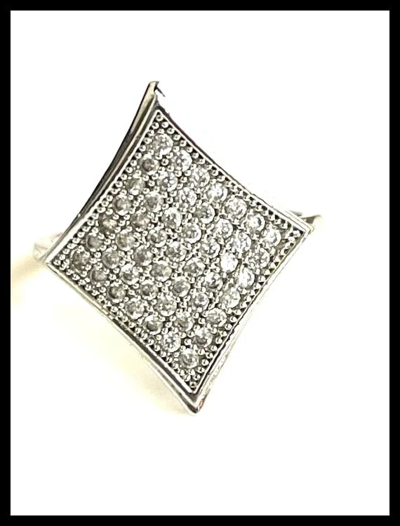 Vintage Silver Statement Ring - 2