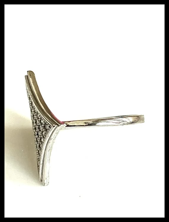 Vintage Silver Statement Ring - 5