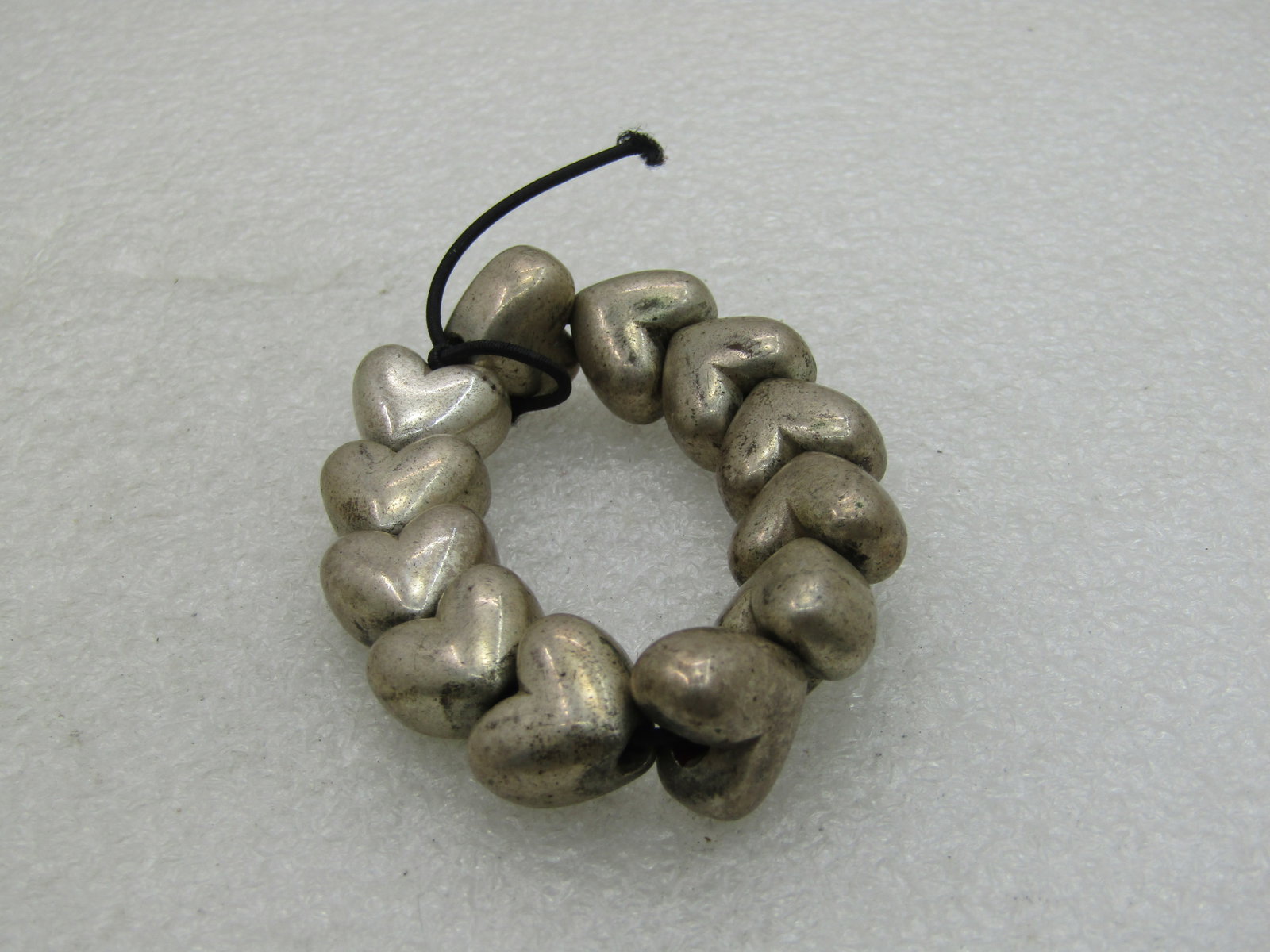 Chunky Rustic Beaded Stretch Bracelet, 6" NL (1 of 5)