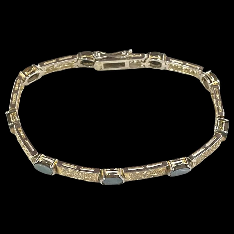 Vintage Sterling Silver Filigree Bracelet (1 of 8)