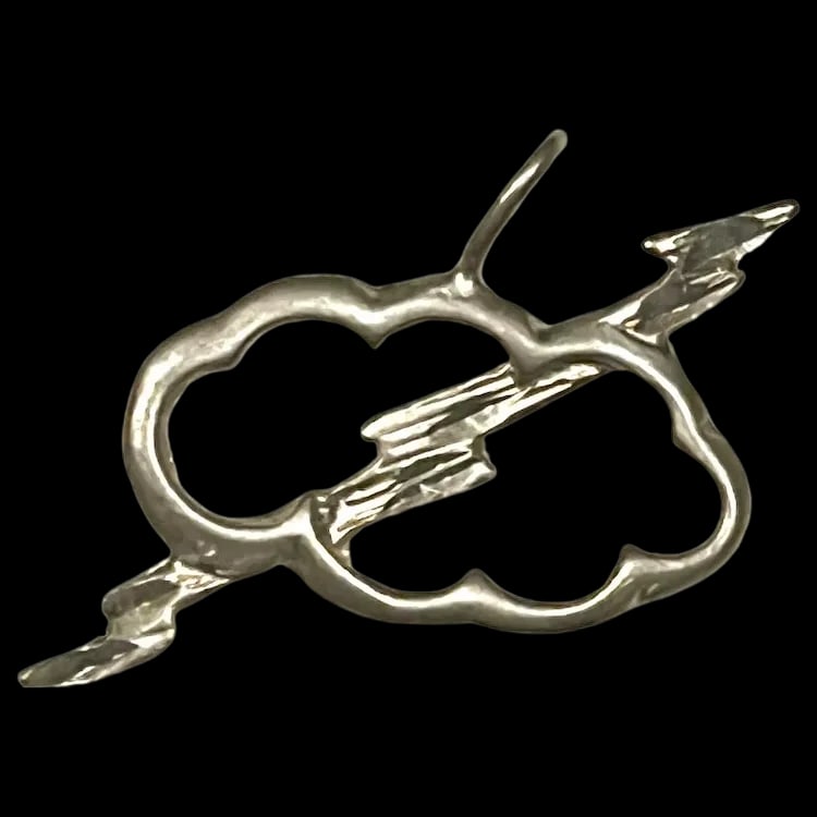 Vintage Silver Lightning Bolt and Cloud Charm Pendant: Title: Vintage Silver Lightning Bolt and Cloud Charm Pendant Description: Vintage Silver Lightning Bolt and Cloud Charm Pendant Hallmarked: No Hallmark Seen Weighs .75 grams Measures Approx. 1 x .50