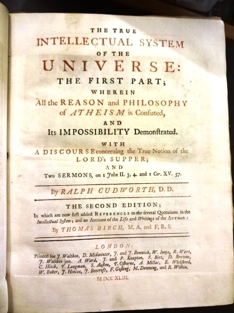 1743 Cudworth The Intellectual System of the Universe (1 of 5)