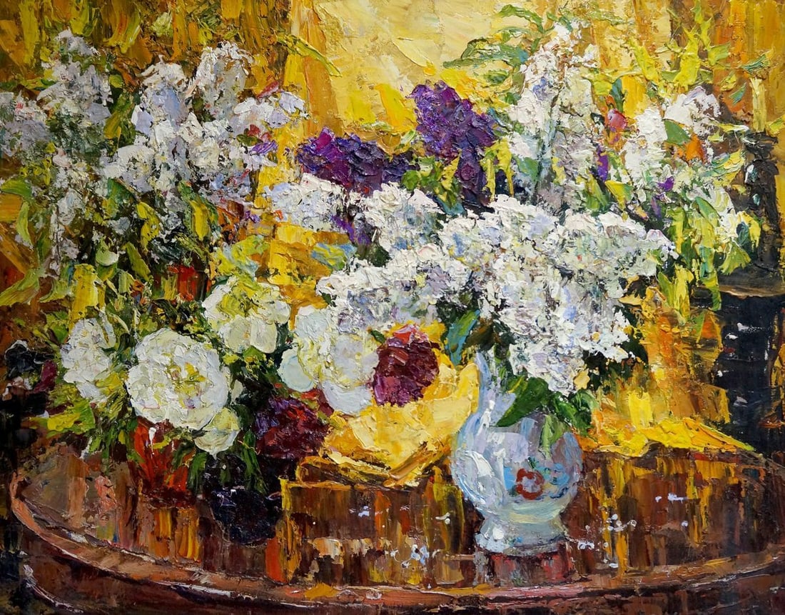 Oil painting Flowers Shapovalov Sergey Gavrilovich (1 of 8)