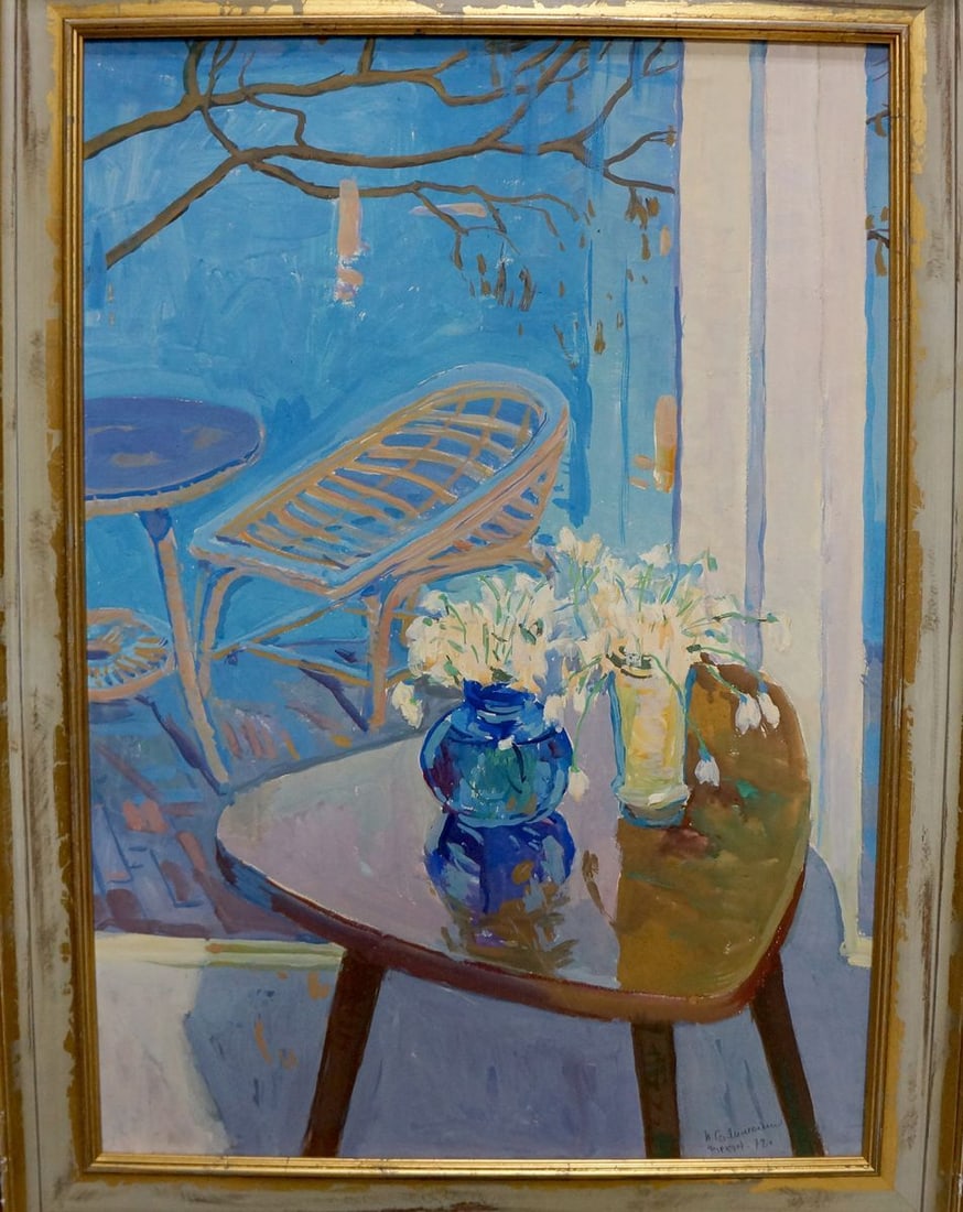 Oil painting The yard Sulimenko Petr Stepanovich (1 of 12)